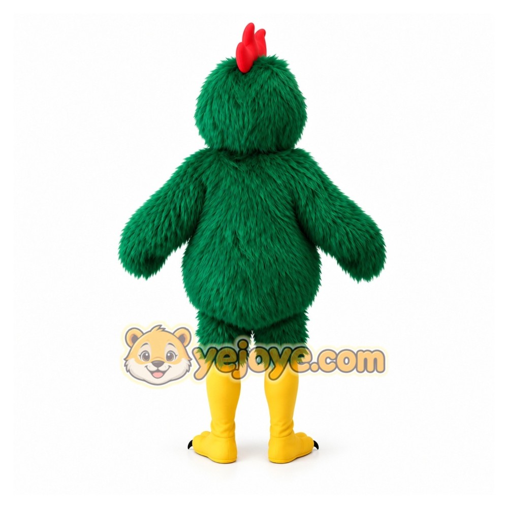 Green Chicken Mascot Costume for Events and Promotions Green Chicken Mascot Costume for Events and Promotions