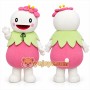 Pink Flower Character Mascot Costume for Children's Events