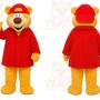 Red Bear Mascot Costume for Children's Events