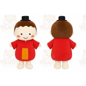 Red Child Character Mascot Costume for Children's Events