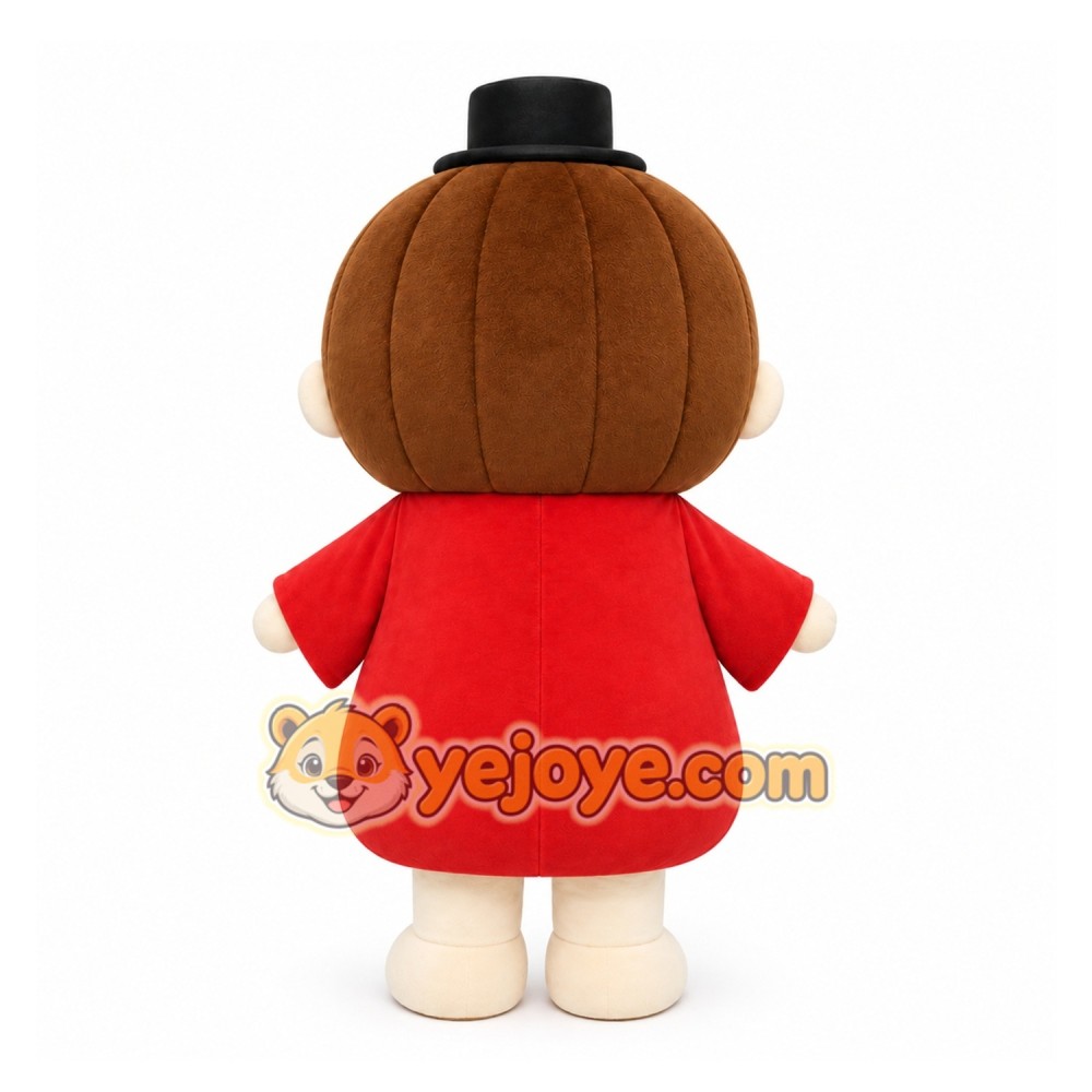 Red Child Character Mascot Costume for Children's Events Red Child Character Mascot Costume for Children's Events