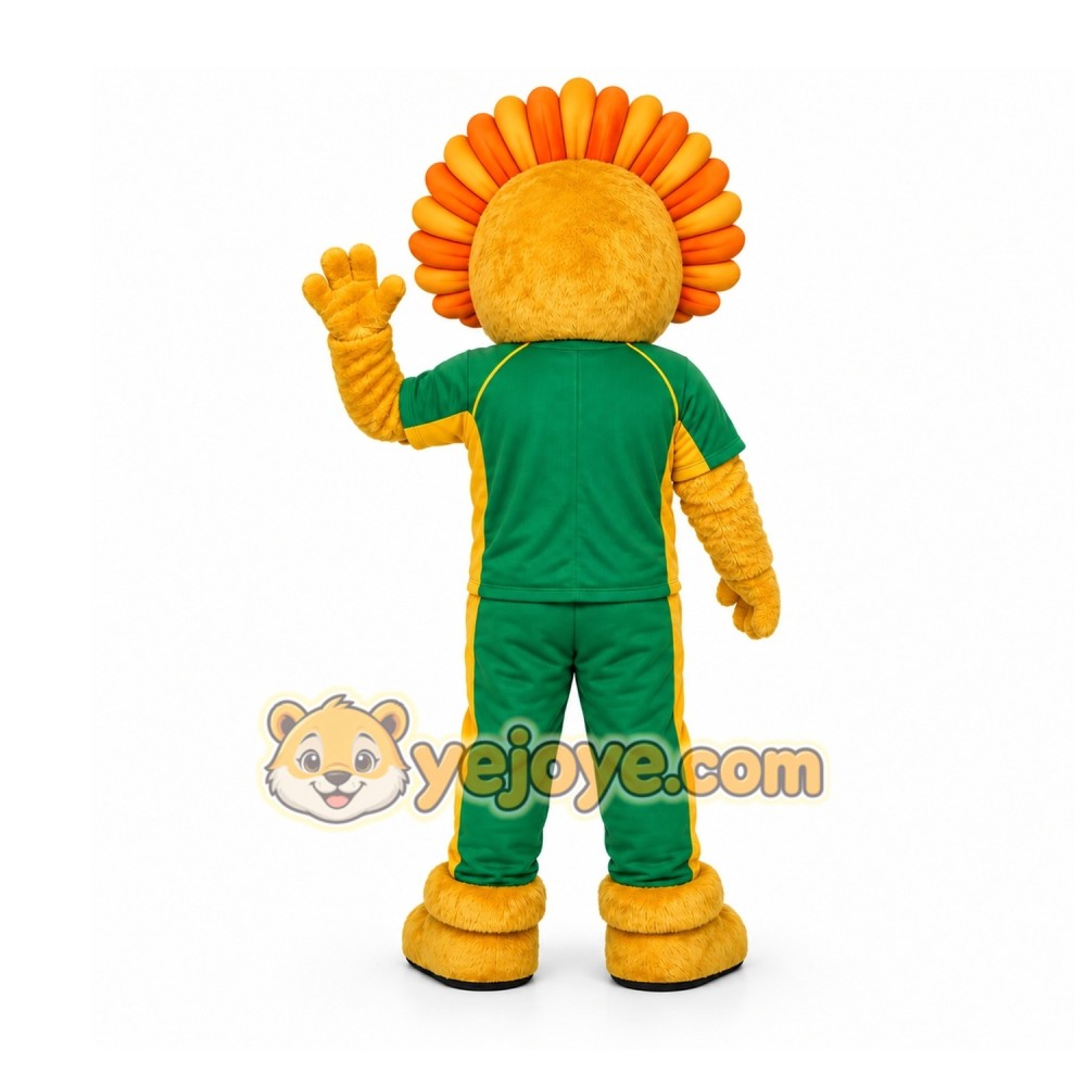 Orange Lion Mascot Costume for Sports Events Orange Lion Mascot Costume for Sports Events