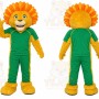 Orange Lion Mascot Costume for Sports Events