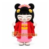 Red Girl Character Mascot Costume for Children's Events Red Girl Character Mascot Costume for Children's Events
