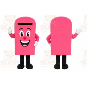 Pink Mailbox Mascot Costume for Corporate Events