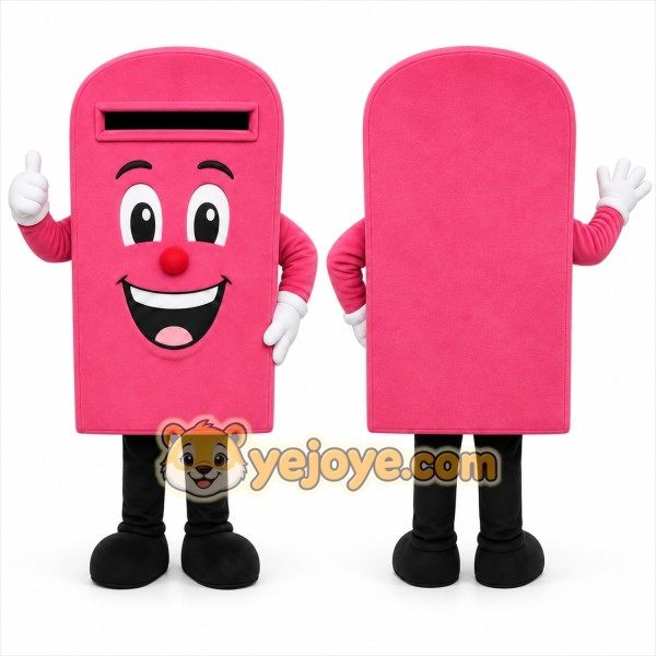 Pink Mailbox Mascot Costume for Corporate Events
