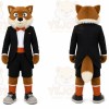 Brown Fox Mascot Costume for Corporate Events