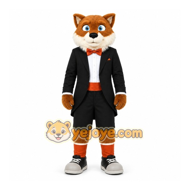 Brown Fox Mascot Costume for Corporate Events