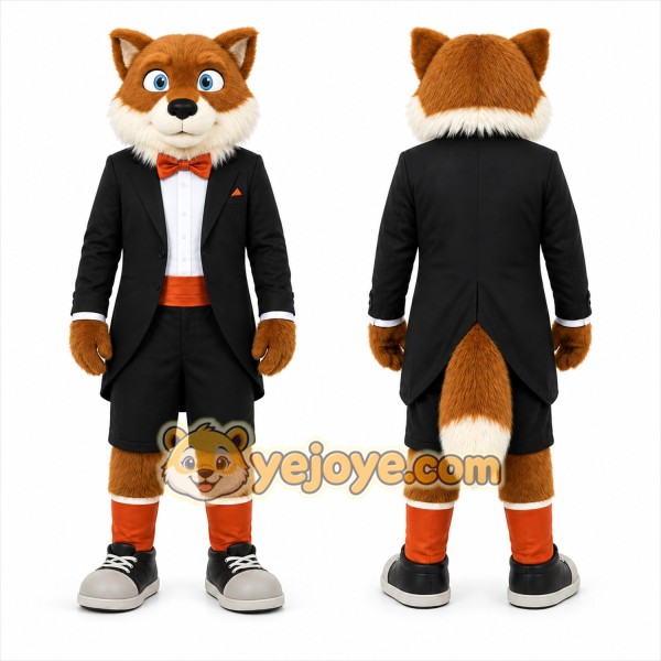 Brown Fox Mascot Costume for Corporate Events