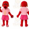 Red Dog Mascot Costume for Children's Events