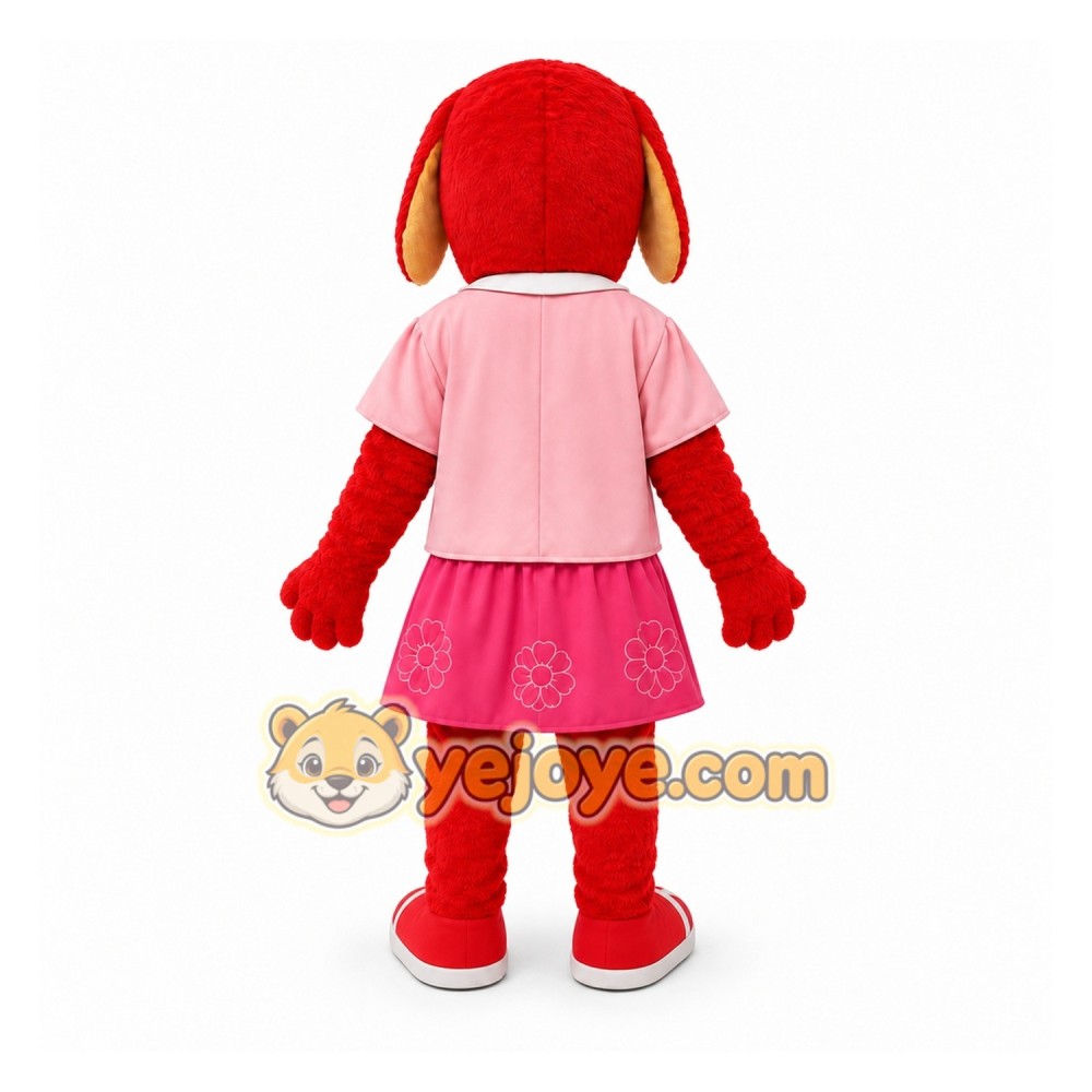 Red Dog Mascot Costume for Children's Events Red Dog Mascot Costume for Children's Events