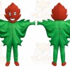 Green Leaf Mascot Costume for Holiday Events