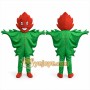 Green Leaf Mascot Costume for Holiday Events