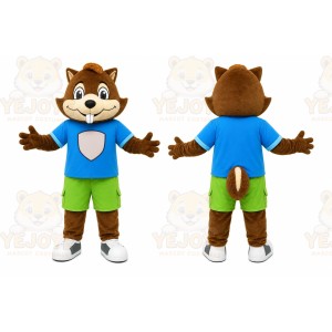 Brown Chipmunk Mascot Costume for Children's Events