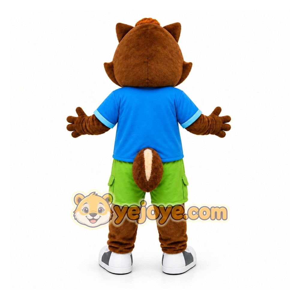 Brown Chipmunk Mascot Costume for Children's Events Brown Chipmunk Mascot Costume for Children's Events