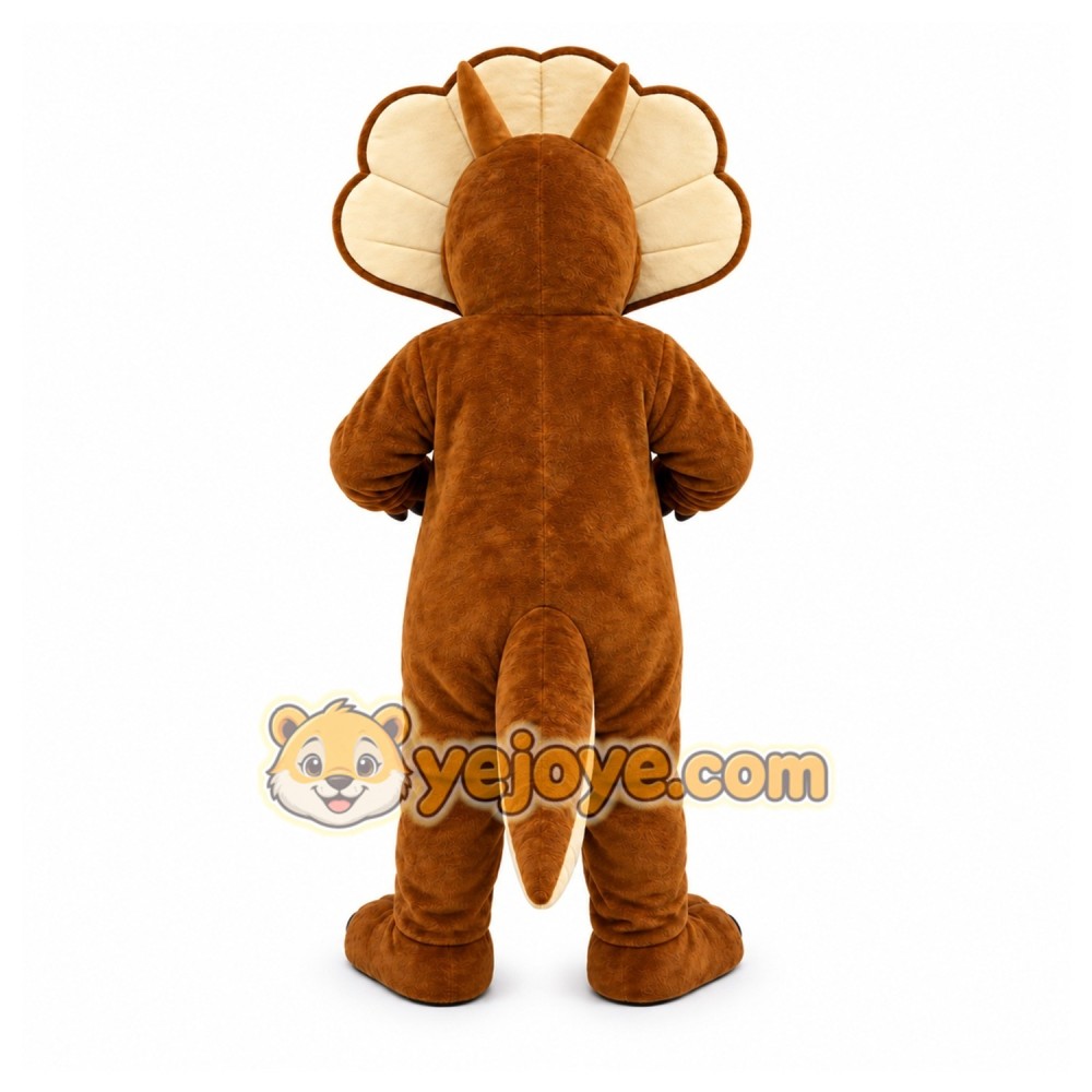 Brown Dinosaur Mascot Costume for Children's Events Brown Dinosaur Mascot Costume for Children's Events