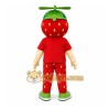 Red Strawberry Mascot Costume for Restaurant Promotions Red Strawberry Mascot Costume for Restaurant Promotions