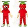 Red Strawberry Mascot Costume for Restaurant Promotions
