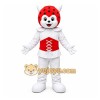 White Ladybug Mascot Costume for Children's Events