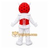 White Ladybug Mascot Costume for Children's Events
