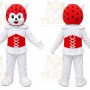 White Ladybug Mascot Costume for Children's Events