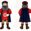 Red Historical Figure Mascot Costume for Events and Promotions