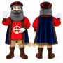 Red Historical Figure Mascot Costume for Events and Promotions