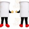 White Toilet Paper Roll Mascot Costume for Events and Promotions