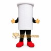 White Toilet Paper Roll Mascot Costume for Events and Promotions White Toilet Paper Roll Mascot Costume for Events and Promotions