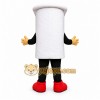 White Toilet Paper Roll Mascot Costume for Events and Promotions White Toilet Paper Roll Mascot Costume for Events and Promotions