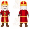Red King Mascot Costume for Holiday Events