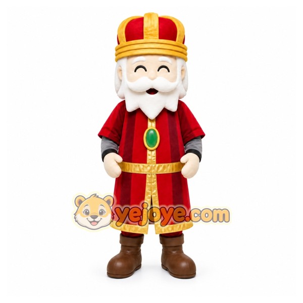 Red King Mascot Costume for Holiday Events