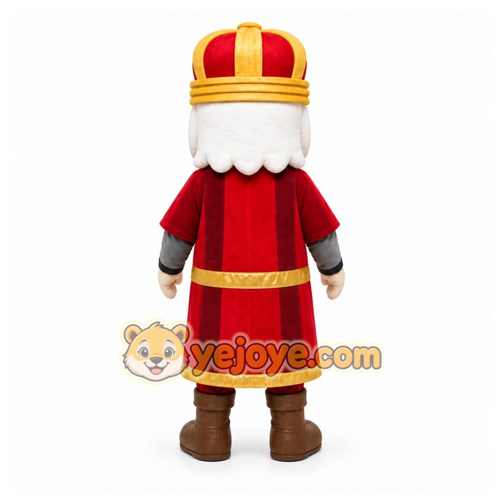 Red King Mascot Costume for Holiday Events Red King Mascot Costume for Holiday Events