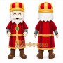 Red King Mascot Costume for Holiday Events