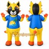 Yellow Cat Mascot Costume for Children's Events