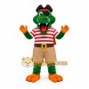 Green Alligator Pirate Mascot Costume for Children's Events Green Alligator Pirate Mascot Costume for Children's Events