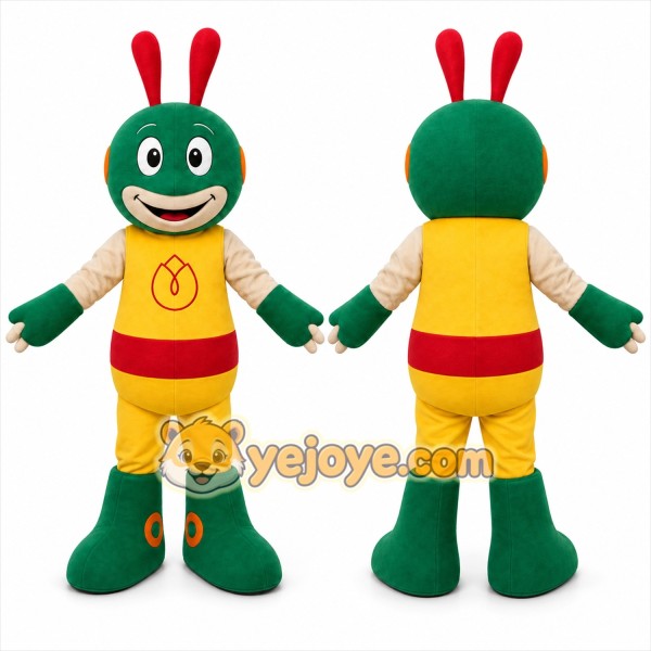 Green Insect Mascot Costume for Children's Events