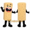 Tan Ice Cream Sandwich Mascot Costume for Restaurant Promotions Tan Ice Cream Sandwich Mascot Costume for Restaurant Promotions