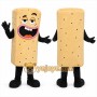 Tan Ice Cream Sandwich Mascot Costume for Restaurant Promotions