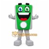 Green Battery Mascot Costume for Corporate Events