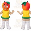 Orange Peach Mascot Costume for Events and Promotions