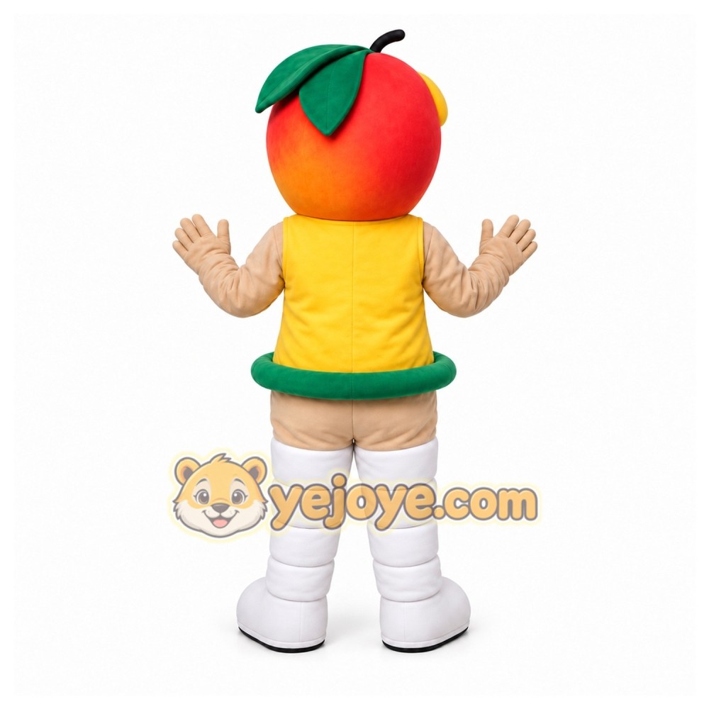 Orange Peach Mascot Costume for Events and Promotions