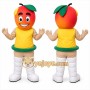 Orange Peach Mascot Costume for Events and Promotions