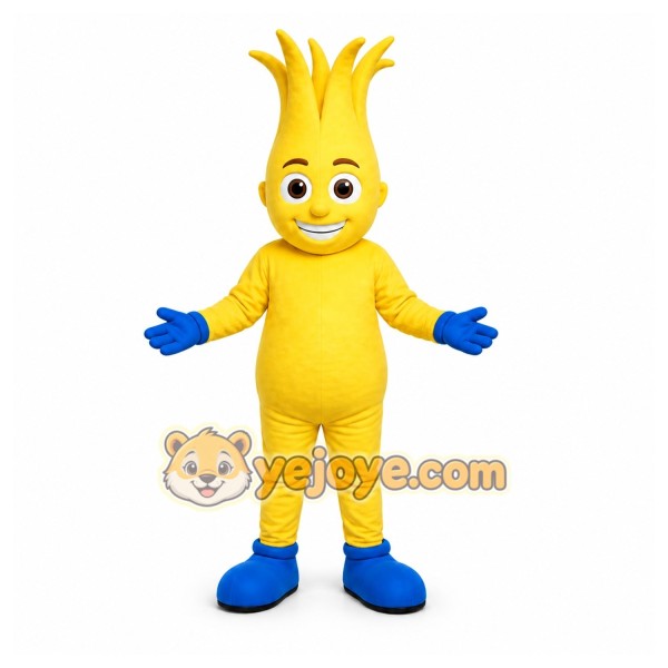 Yellow Plant Character Mascot Costume for Children's Events