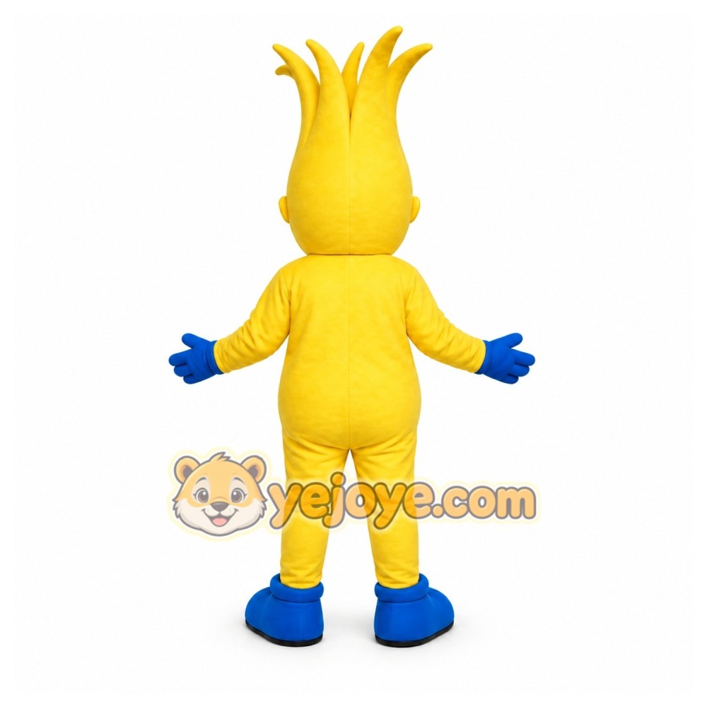 Yellow Plant Character Mascot Costume for Children's Events Yellow Plant Character Mascot Costume for Children's Events
