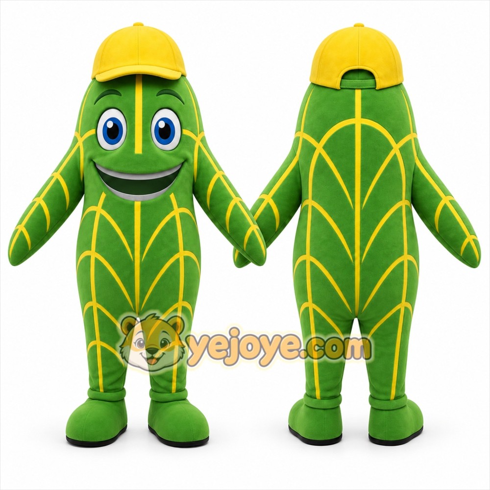Green Corn Mascot Costume for Events and Promotions Green Corn Mascot Costume for Events and Promotions