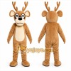 Brown Reindeer Mascot Costume for Holiday Events Brown Reindeer Mascot Costume for Holiday Events