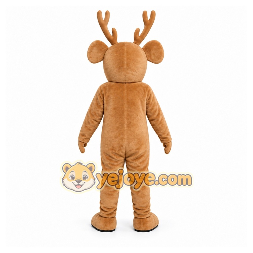 Brown Reindeer Mascot Costume for Holiday Events Brown Reindeer Mascot Costume for Holiday Events