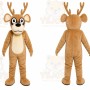 Brown Reindeer Mascot Costume for Holiday Events