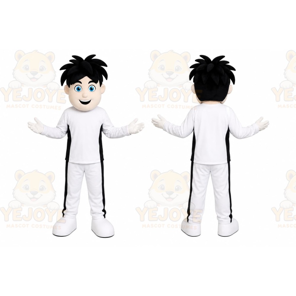 White Human Mascot Costume for Events and Promotions